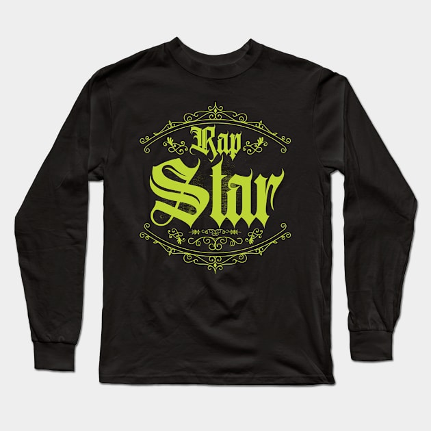 Rap Star Green Classic Long Sleeve T-Shirt by CTShirts